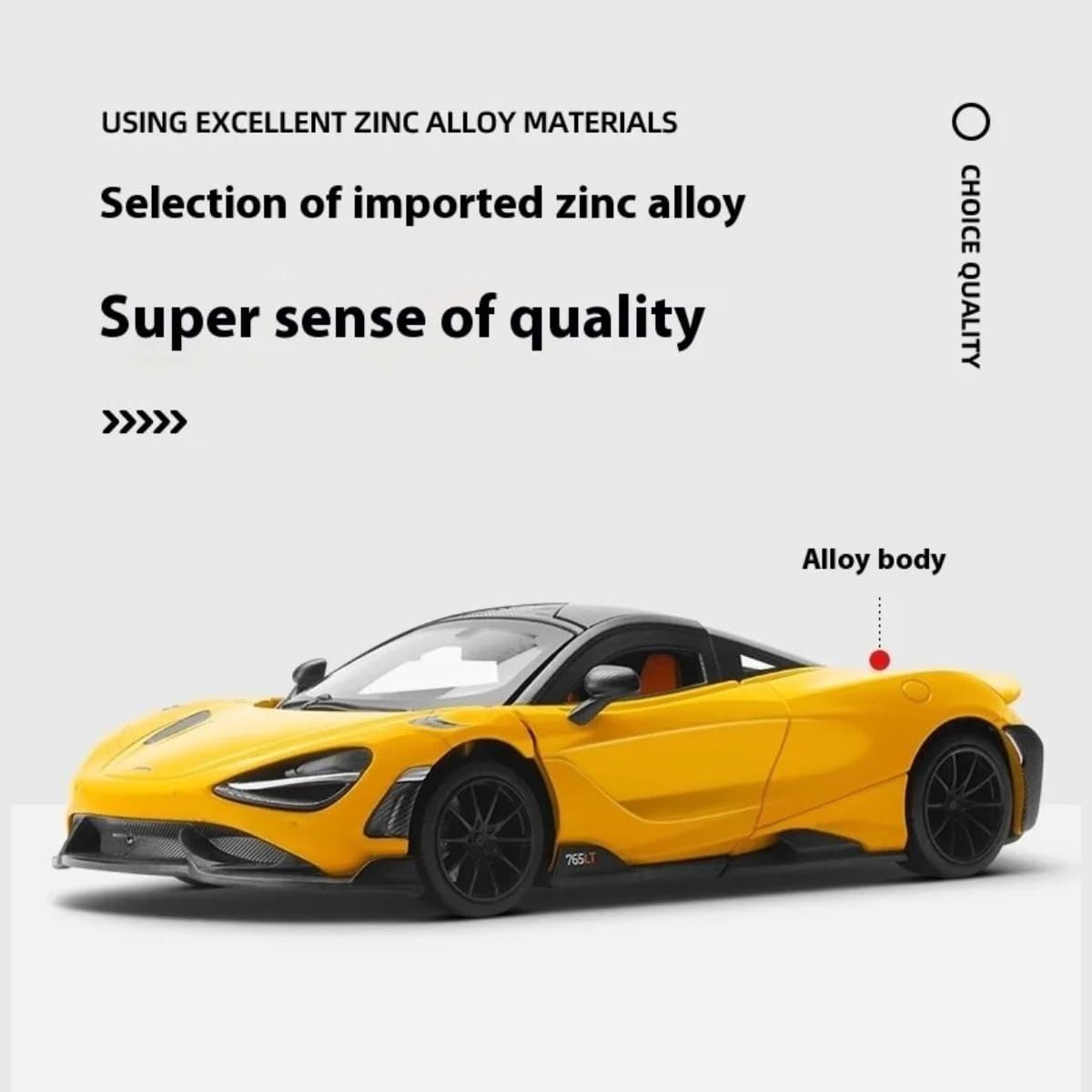 Amazon.com: HTLNUZD 1/24 765LT Alloy Sports Car for MclarenDiecast